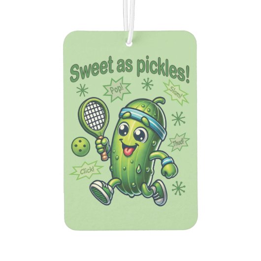Funny Niedlich Sweet as Pickles Pickleball Autolufterfrischer (Rückseite)