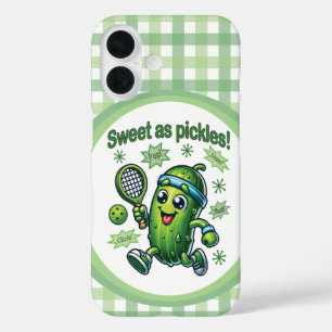 Funny Niedlich Sweet as Pickles Pickleball iPhone 16 Hülle
