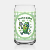 Funny Niedlich Sweet as Pickles Pickleball Dosenglas (Rückseite)