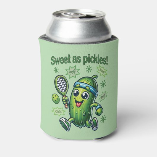 Funny Niedlich Sweet as Pickles Pickleball Dosenkühler (Kanne Rückseite)