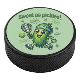 Funny Niedlich Sweet as Pickles Pickleball Eishockey Puck