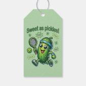 Funny Niedlich Sweet as Pickles Pickleball Geschenkanhänger (Rückseite)