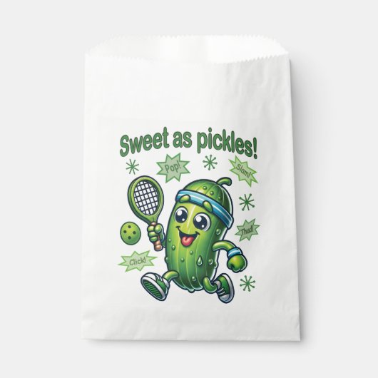 Funny Niedlich Sweet as Pickles Pickleball Geschenktütchen (Vorderseite)