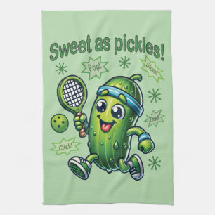 Funny Niedlich Sweet as Pickles Pickleball Geschirrtuch