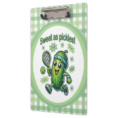 Funny Niedlich Sweet as Pickles Pickleball Klemmbrett (Links)