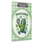 Funny Niedlich Sweet as Pickles Pickleball Klemmbrett (Rechts)