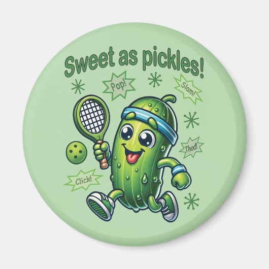 Funny Niedlich Sweet as Pickles Pickleball Magnet (Vorne)