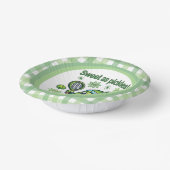 Funny Niedlich Sweet as Pickles Pickleball Pappteller (Gewinkelt)