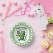 Funny Niedlich Sweet as Pickles Pickleball Pappteller (Party)