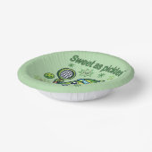 Funny Niedlich Sweet as Pickles Pickleball Pappteller (Gewinkelt)