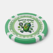 Funny Niedlich Sweet as Pickles Pickleball Pokerchips (Einzeln)