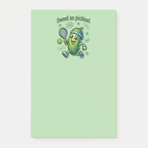 Funny Niedlich Sweet as Pickles Pickleball Post-it Klebezettel