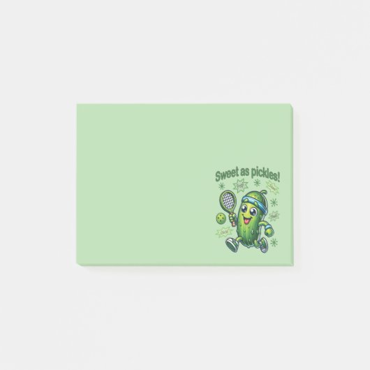 Funny Niedlich Sweet as Pickles Pickleball Post-it Klebezettel (Vorderseite)