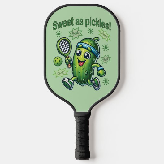 Funny Niedlich Sweet as Pickles Pickleball Schläger (Vorderseite)