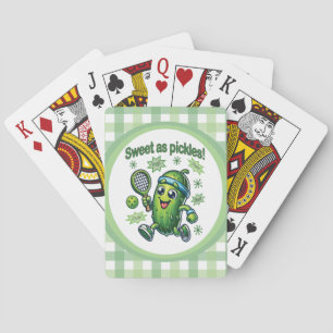 Funny Niedlich Sweet as Pickles Pickleball Spielkarten