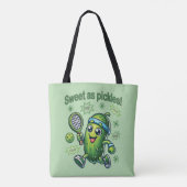 Funny Niedlich Sweet as Pickles Pickleball Tasche (Rückseite)