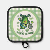 Funny Niedlich Sweet as Pickles Pickleball Topflappen (Vorderseite)