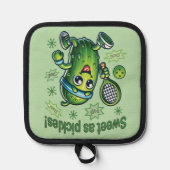 Funny Niedlich Sweet as Pickles Pickleball Topflappen (Vorderseite)