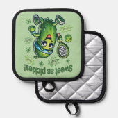 Funny Niedlich Sweet as Pickles Pickleball Topflappen (Vorderseite/Rückseite)