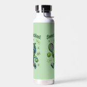 Funny Niedlich Sweet as Pickles Pickleball Trinkflasche (Links)