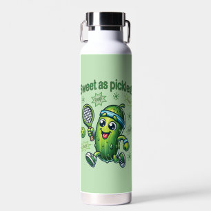 Funny Niedlich Sweet as Pickles Pickleball Trinkflasche