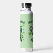 Funny Niedlich Sweet as Pickles Pickleball Trinkflasche (Rechts)