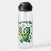 Funny Niedlich Sweet as Pickles Pickleball Trinkflasche (Rückseite)