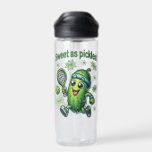 Funny Niedlich Sweet as Pickles Pickleball Trinkflasche (Rückseite)