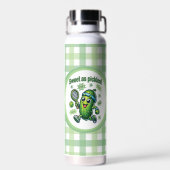Funny Niedlich Sweet as Pickles Pickleball Trinkflasche (Rückseite)