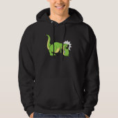 Funny Niedlich T Rex Hates Push Ups Hoodie (Vorderseite)