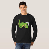 Funny Niedlich T Rex Hates Push Ups T-Shirt (Vorne ganz)