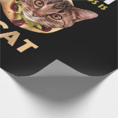 Funny Niedlich Tacocat Taco Katze zurückgeschriebe Geschenkpapier (Ecke)