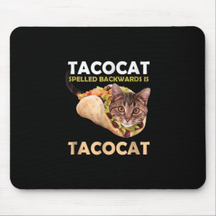 Funny Niedlich Tacocat Taco Katze zurückgeschriebe Mousepad
