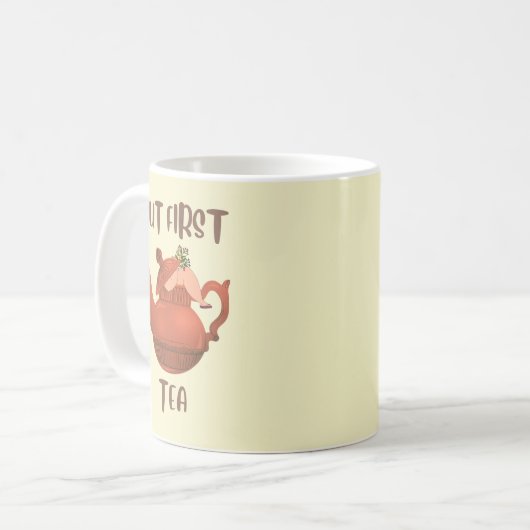 Funny Niedlich Tee Kaffeetasse (Vorderseite Links)