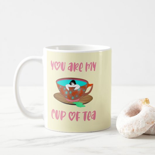 Funny Niedlich Tee Kaffeetasse (Mit Donut)