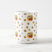 "Funny Niedlich Tongue-Out Emoji Design" Kaffeetasse (Mittel)