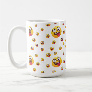 "Funny Niedlich Tongue-Out Emoji Design" Kaffeetasse