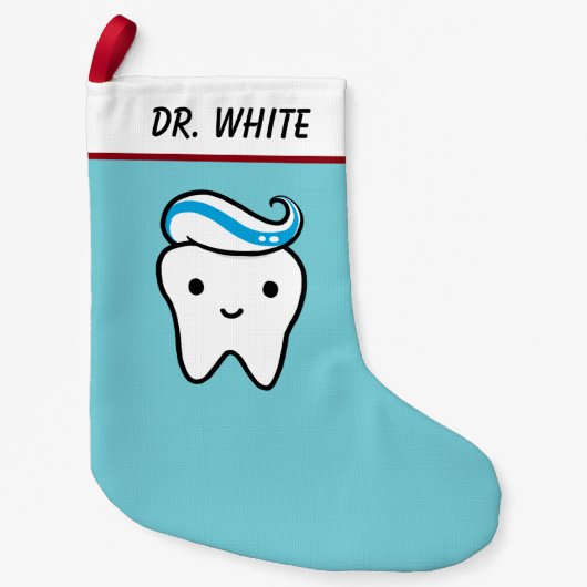 Funny Niedlich Tooth mit Toothpaste Zahnbüro Kleiner Weihnachtsstrumpf (Vorderseite)