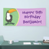 Funny niedlich Toucan Vogel Cartoon Banner (Messe)