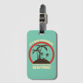 Funny Niedlich Traveller Backpacker Gepäckanhänger (Vorderseite Vertikal)