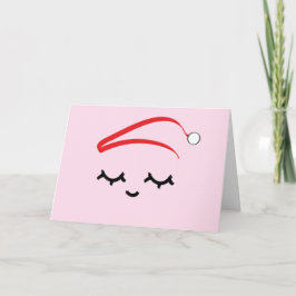 Funny Niedlich Trendy Sleepy Lashes Weihnachten 20 Karte