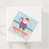 Funny Niedlich Tropical Santa Pool Name Geschenkanhänger (Beispiel)