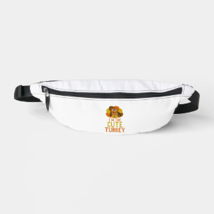 Funny Niedlich Turkey Family Matching Erntedank Bauchtasche