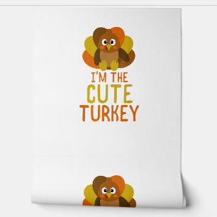 Funny Niedlich Turkey Family Matching Erntedank Tapete