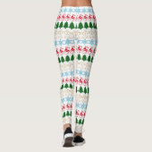 Funny Niedlich Uggli Weihnachten Sweater Muster Pa Leggings (Rückseite)