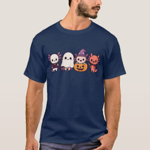 Funny Niedlich und Simple Axolotl zu Halloween-Kos T-Shirt