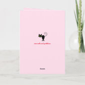 Funny Niedlich Valentine sein meine schwarze Katze Karte (Rückseite)