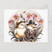 Funny Niedlich Vintag Ostergebäck Postkarte (Vorderseite)