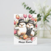 Funny Niedlich Vintag Ostergebäck Postkarte (Stehend Vorderseite)