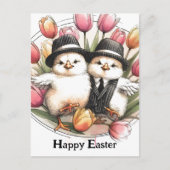 Funny Niedlich Vintag Ostergebäck Postkarte (Vorderseite)